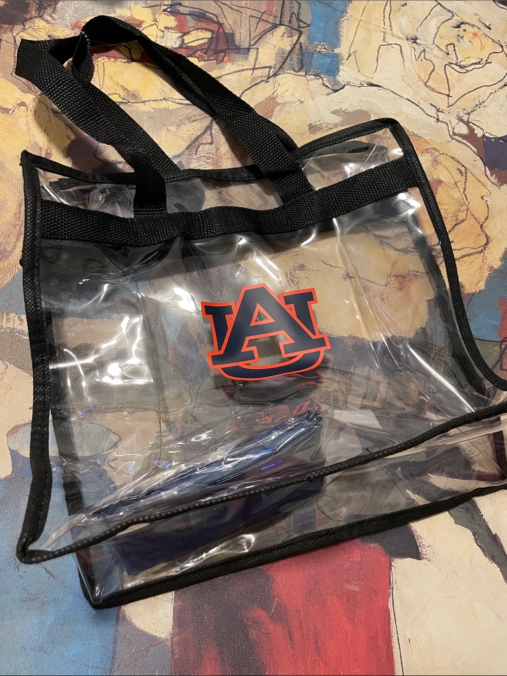 Auburn University Clear Game Day Approved Tote & Rain Adult Poncho